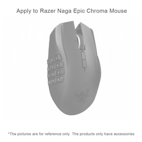 Ratón láser para juegos Razer Naga Epic Chroma parte de rueda de desplazamiento inalámbrico negro - Imagen 2 de 8
