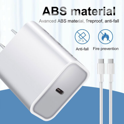 PD 20W USB-C Power Adapter Fast Wall Charger For Apple iPhone 15 Pro Max 15 Plus - Photo 13 sur 30