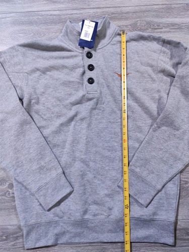 Suéter Champion Texas Longhorns Adulto Medio Gris Cuarto Abotonado Para Hombre - Imagen 6 de 8