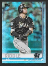 J.T. RIDDLE 2019 Topps Series 2 RAINBOW FOIL - MIAMI MARLINS - #607