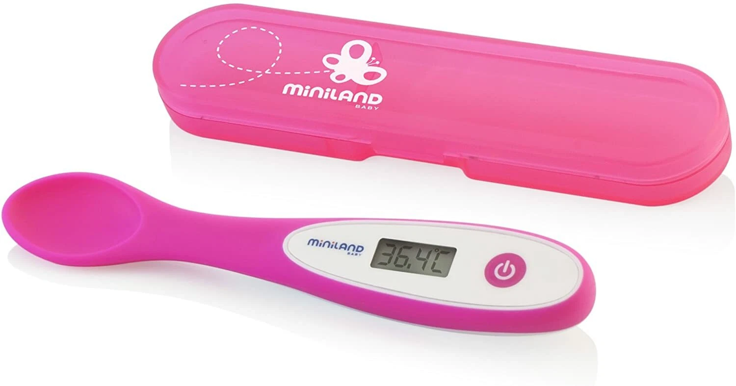 Miniland Thermometer Spoon, Pink. Food Temperature For Child. Includes Case
Opens in a new window or