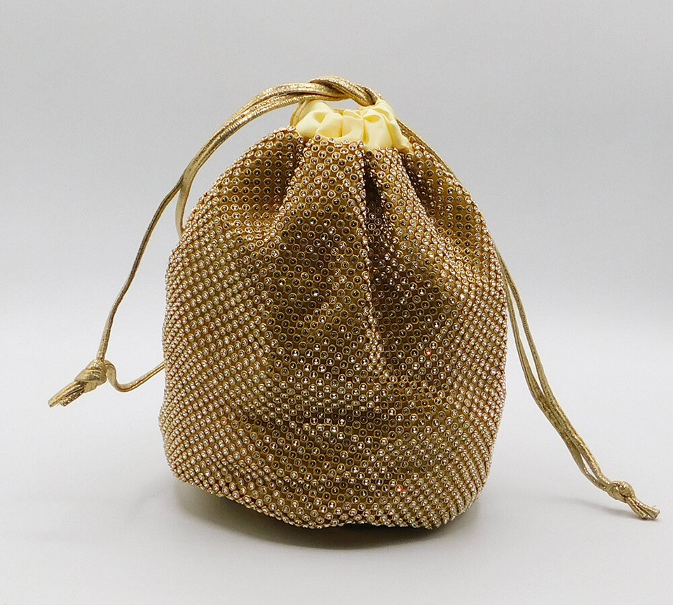 Evening Bags Jennifer Xryso Tsantaki Bucket Bag Crystalls Gold Clutch