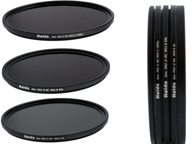 Haida Slim PRO II MC Digital ND Graufilterset ND8x ND64x ND1000x Größe 67mm