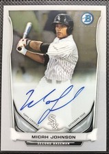 2014 Bowman Chrome BCAP-MJ Micah Johnson Auto Chicago White Sox