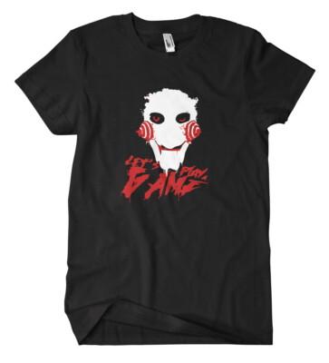 Let´s play a Game T-Shirt SAW Fun Film Kult Slasher Jason Mike Myers Jig Horror