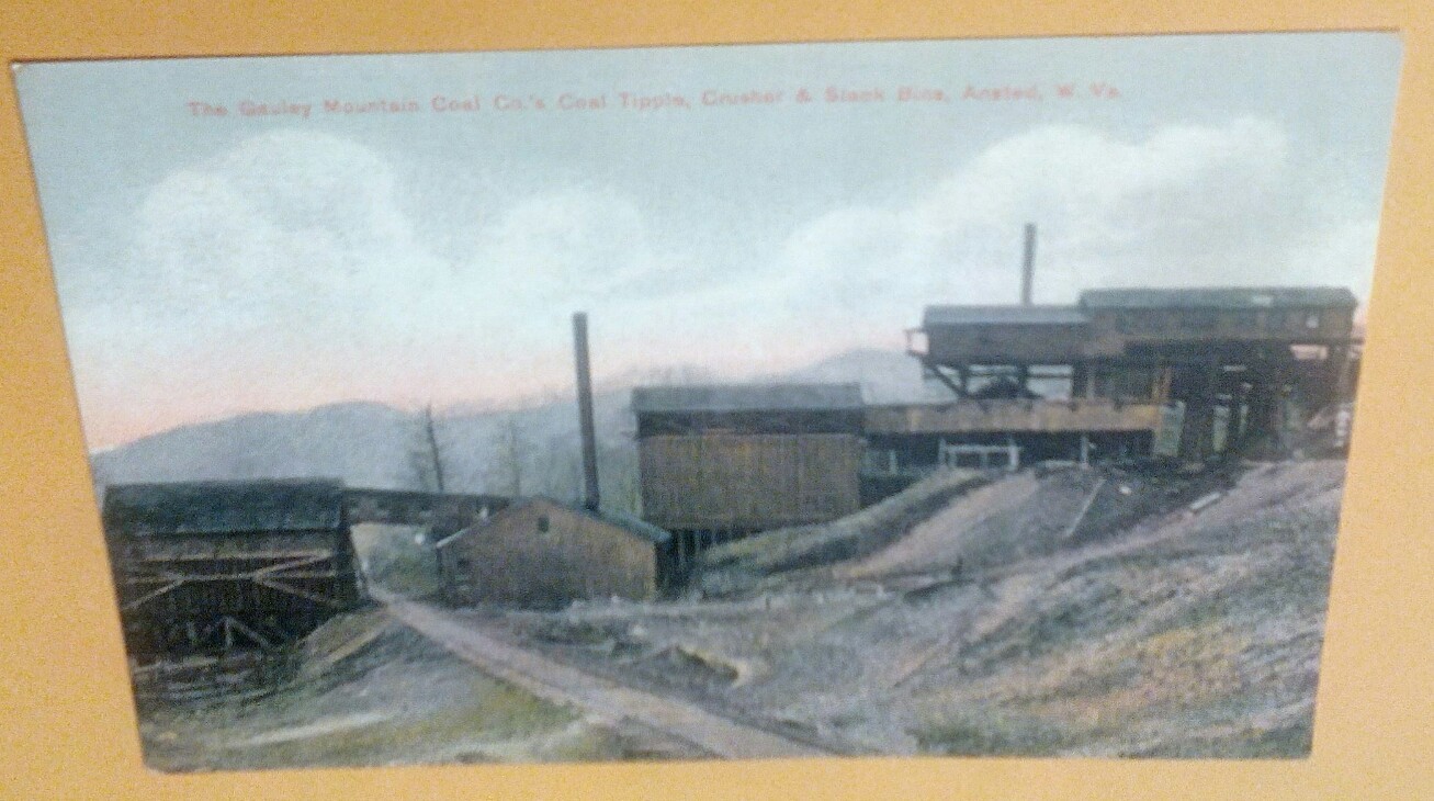 Gauley Mountain Coal Co. Mine Tipple Crusher Slack Bins Ansted WV