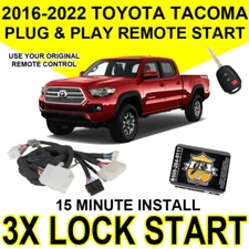 Js Alarms 3x Lock Remote Start Easy Install 2016 - 2022 Toyota Tacoma TO8