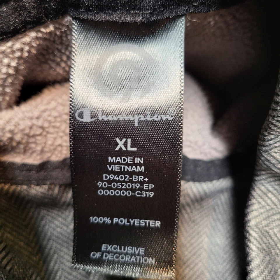 Куртка женская Champion C9 XL серая в елочку на молнии со складками сзади - Изображение 2 из 4