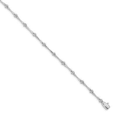 Lex & Lu 14k Weißgold Diamant Armband LAL664