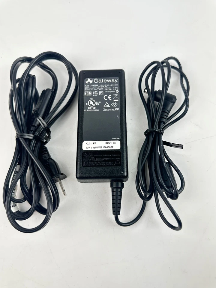 Gateway ADP-65HB AB 19V 3.42A 65W Laptop AC Power Adapter Charger *USED* - Image 2 of 4