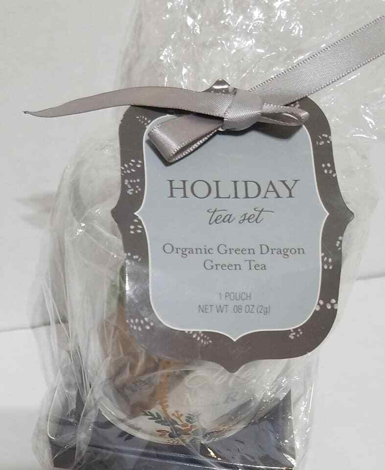 Holiday Tea Set Organic Green Dragon Green Tea (LOC CUB-4)