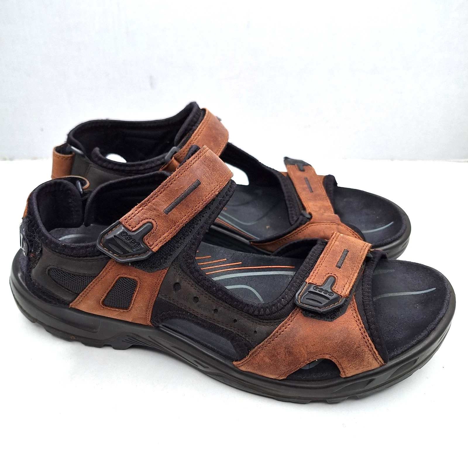 ECCO Yucatan Receptor Technology Sandalo in pelle per sopracciglia da uomo taglia US 11 EUR 45