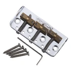 Wilkinson WTBS Short Telecaster Bridge with Brass Compensated 3-Saddles Silver