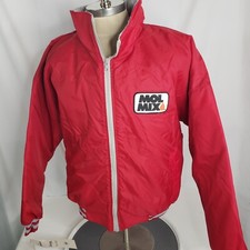 Vtg K Products Mol Mix Fleece Lined Jacket Coat Sz L NWT NOS Farming Red