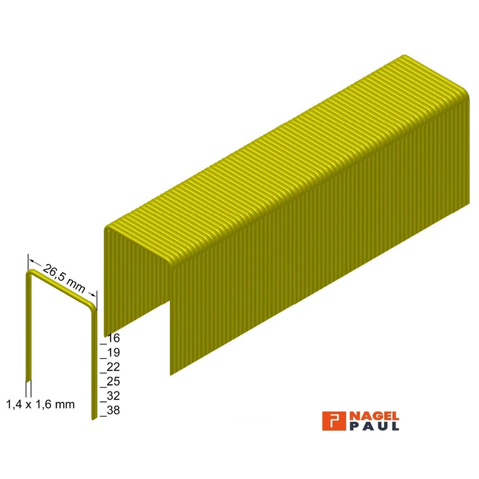 Prebena Klammer Typ WS 25C 25mm f. Klammergerät Hitachi,Senco, Duofast, ... - Bild 2 von 2