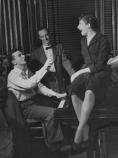 Photo originale Zizi Jeanmaire Roland Petit piano