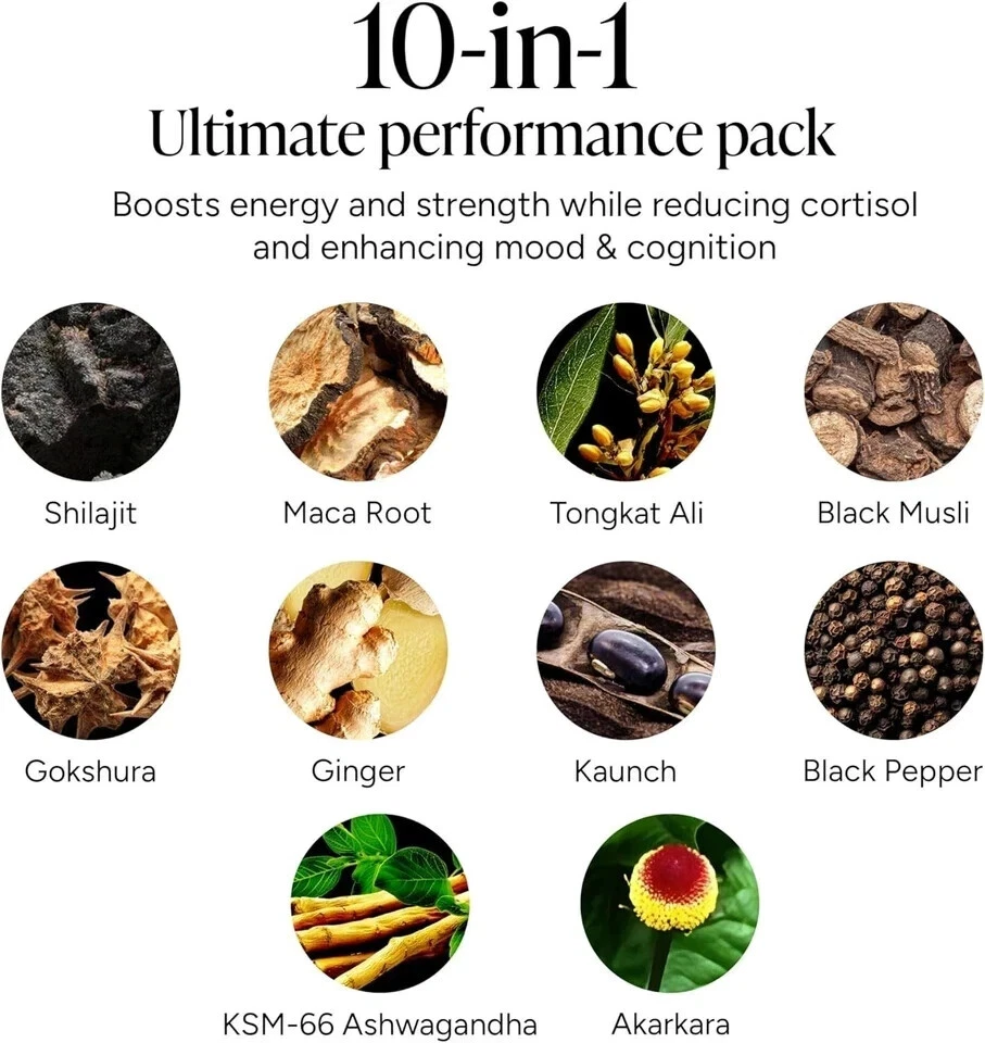 Novas gomas Root Labs Pure Himalayan Alpha com KSM-66 Ashwagandha – 120 gomas - Imagem 3 de 4