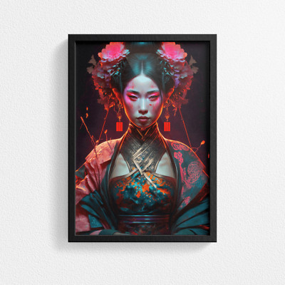 Atemberaubender japanischer Kaiserin Porträt Poster Druck - perfekte Ergänzung für Wohnkultur
