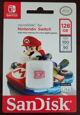 SanDisk - 128GB microSDXC UHS-I Memory Card for Nintendo Switch
