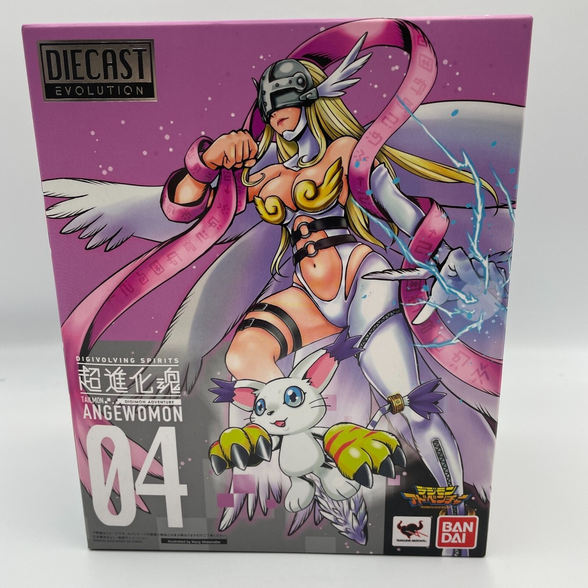 中古Digimonガレージキット（Angewomon＆Deviwomon） Digivolving Spirits 04 Angewomon Digimon Adventure Figure