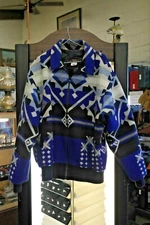 Excellent Women's Justin Kraff  Wool Coat Jacket Size L