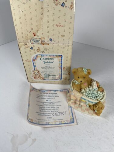 Cherished Teddies BETTY #626066 - BUBBLIN’ OVER WITH LOVE, BEAR IN BATHTUB 1993 - Picture 1 of 9