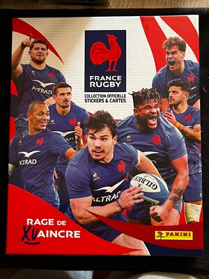 PANINI BOX KOMPLETTES SET VIGNETTEN RUGBY RAGE DE VANCRE + LEERES LEERES ALBUM