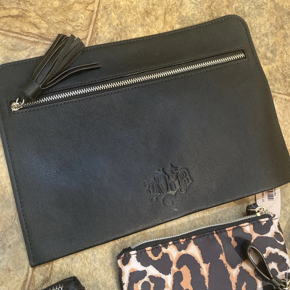 Lote de bolsas de monedas cosméticas Victoria's Secret con bolsa de cuero vegano Kat Von D - ¡VER INFORMACIÓN! Foto 3 de 4