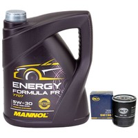 MotoröL Set 5W30 5 Liter + ÖLfilter SM 196 FüR Ford Mondeo III Turnier