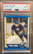 Benoit Hogue 1989 OPC #201 Rookie Card PSA 10 Sabres Pop 22