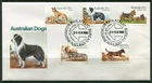 1980 Australian Dogs Set Of 5 First Day Cover, Very Good Condition