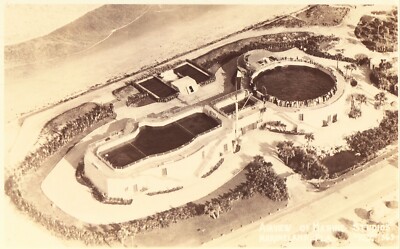 RPPC -Aerial View of Marine Studios _ Marineland, Florida 1939