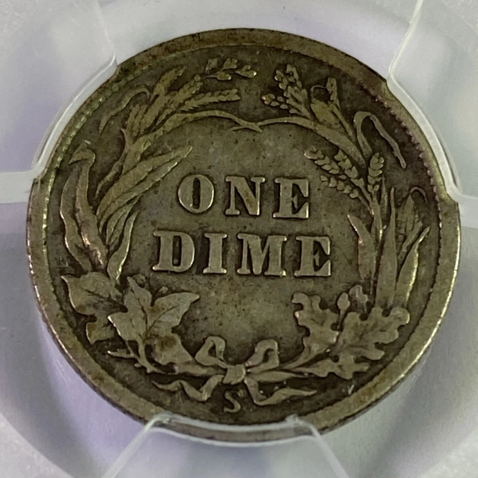 1913 S Dimes Barber or Liberty Head PCGS VF-25 - Image 4 of 4