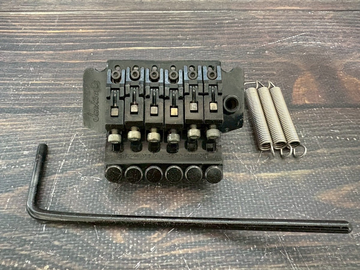 90s Jackson TRS Floyd Rose License Tremolo Bridge Black TAKEUCHI