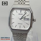 Vtg 1981 [Exc+5] Seiko Chronos 5H23-5100 Silver Quartz Men's Watch Ships from US