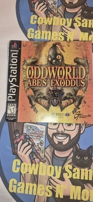 Oddworld Abe's Exodus Black Label - Manual Only (Sony PlayStation One PS1, 1998)