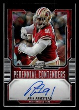 2025 Panini Select Arik Armstead Perennial Contenders Black Scope Auto /35