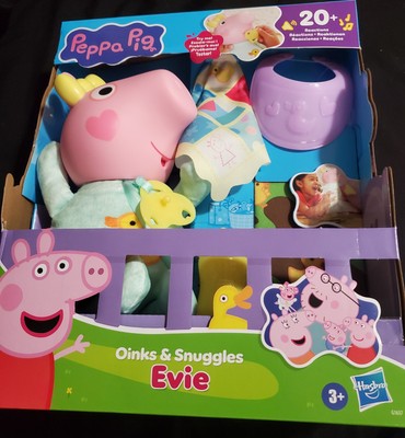 Peppa Pig BABY EVIE Oinks And Snuggles Interactive Doll 20+ Sounds NEW SOLD OUT