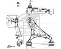 Febi Bilstein Lenker, RadaufhäNgung Links, Oben, Vorderachse FüR Land Rover