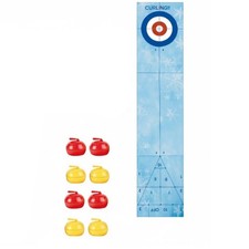 Table Curling Set Interactive Tabletop Curling Game Portable for Children