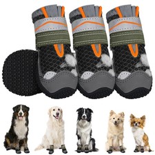 Lukovee Dog Booties, Breathable Dog Shoes for Large Medium Small Dogs Summer