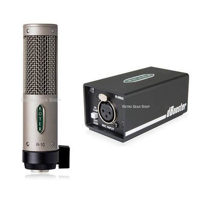 Royer Labs R-10 Ribbon Microphone with dBooster In-Line Signal Booster