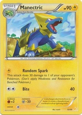Manectric - 22/30 - XY Trainer Kit: Pikachu Libre & Suicune (Pikachu Libre) - Li