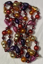 Vintage Figural Glass Fruit Christmas Garland Retired Midwest of Cannon Falls