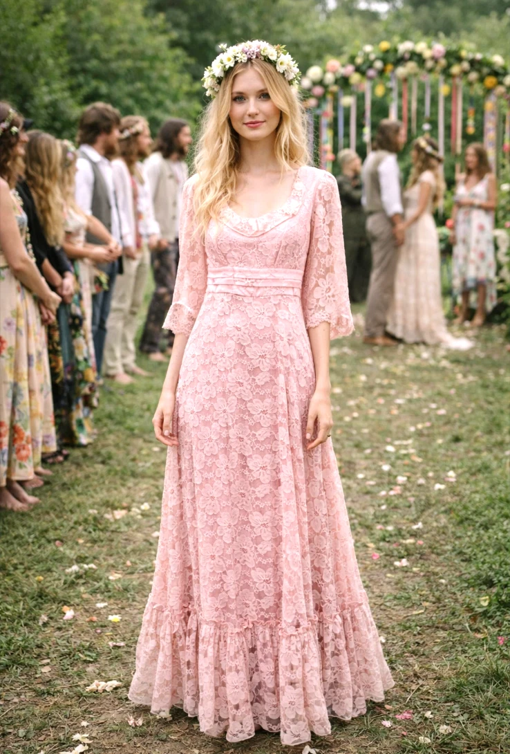 Lace Wedding Pink Vintage Dresses for Women for sale | eBay Lace Wedding Pink Vintage Dresses for Women for sale | eBay