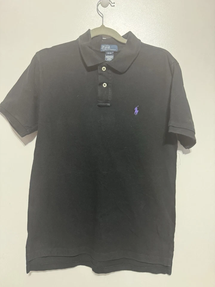 Polo Ralph Lauren Noir Enfant Taille L (14-16 ans) en superbe état - Photo 1/4