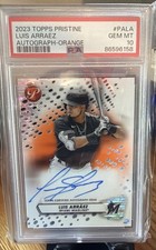 2023 Topps Pristine Luis Arraez Autograph-Orange PSA 10 -14/25  Batting Champ!