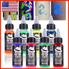 OPHIR Neon Airbrush Temporary Tattoo Ink 8 Colors