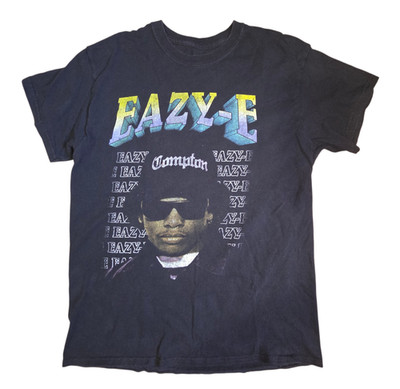 Eazy-E NWA Compton Black Short Sleeve Black T-Shirt Mens Size Small