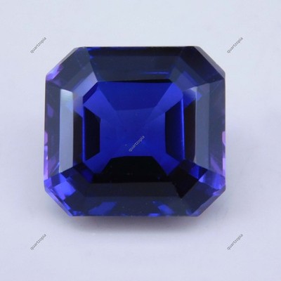 Stunning 12.40 Ct Natural Blue Sapphire   Vivid Octagon Cut Certified Gem